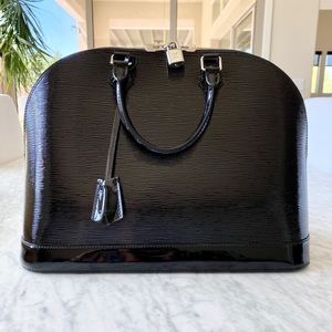 LOUIS VUITTON Alma GM in Electric Epi Noir